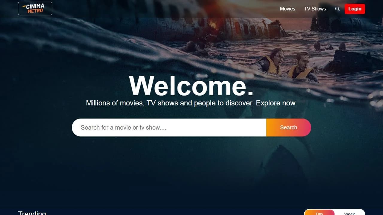 Metro Cinema home page screenshot